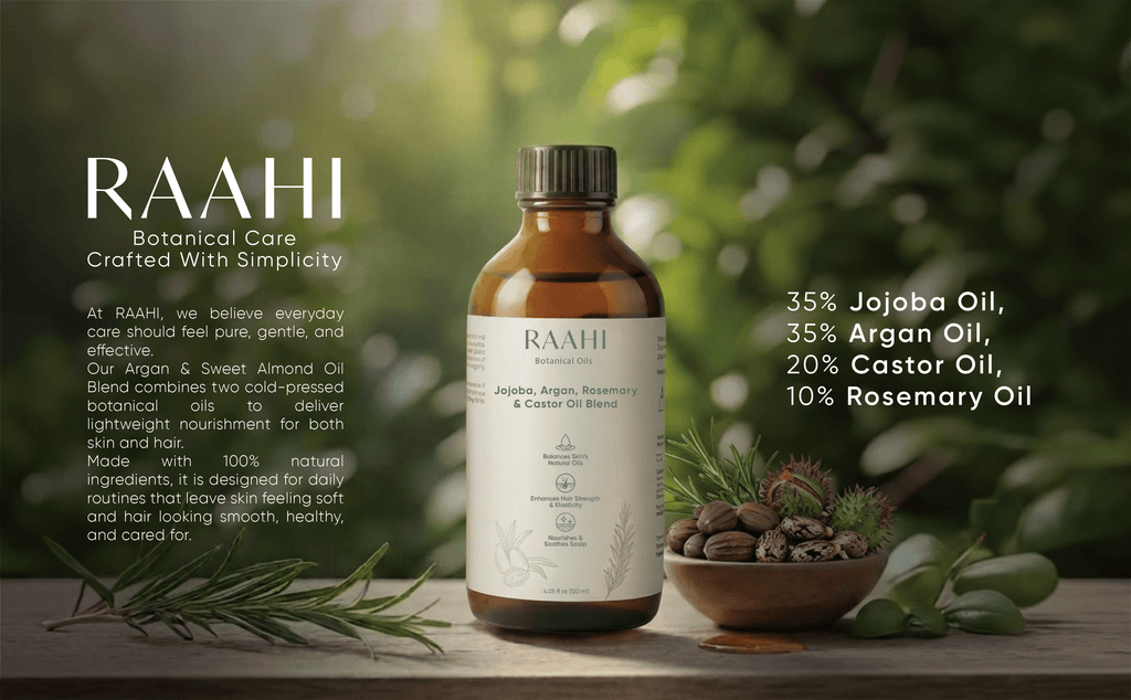 Jojoba, Argan, Rosemary & Castor Oil Blend