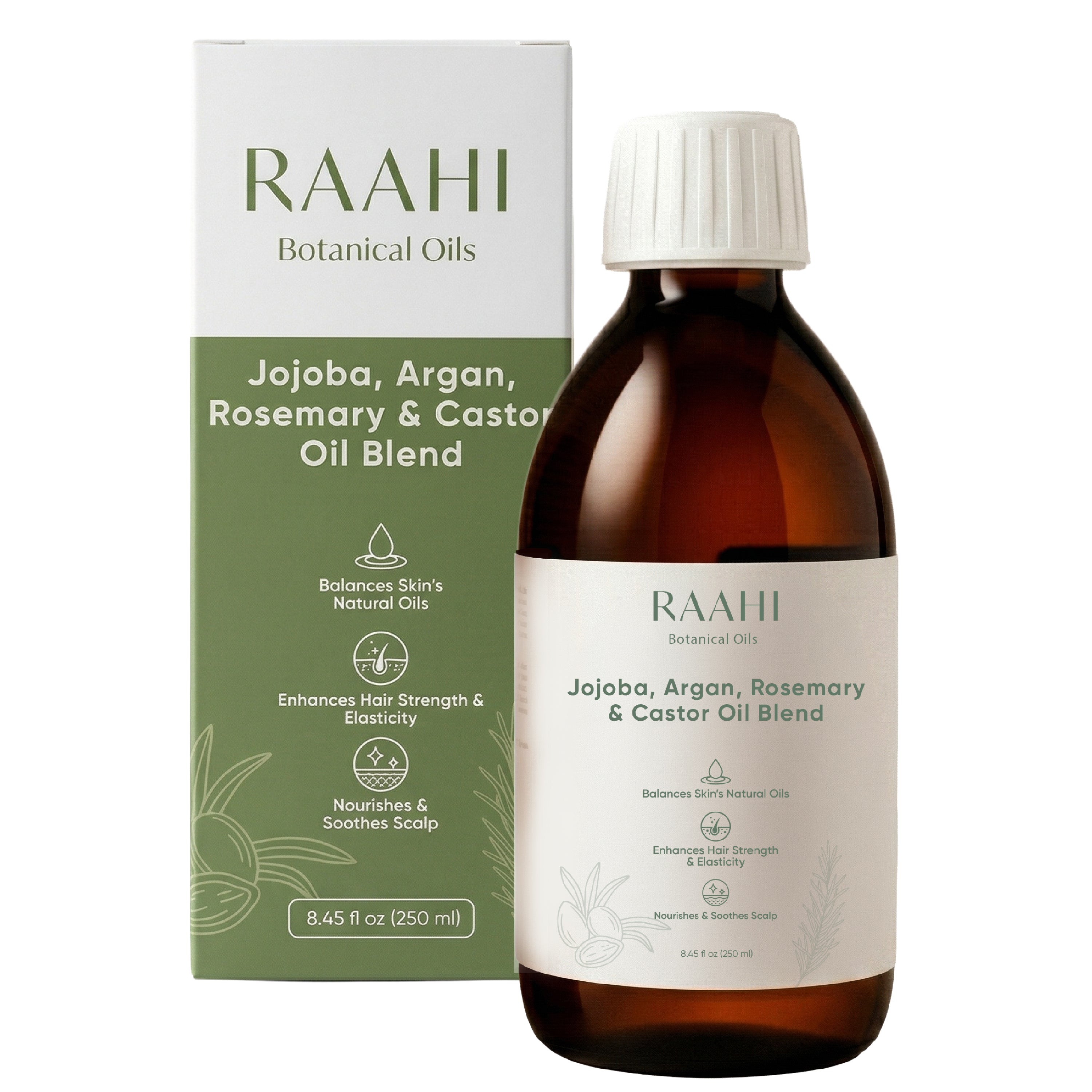 Jojoba, Argan, Rosemary & Castor Oil Blend