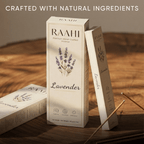 RAAHI Lavender Incense Sticks with Holder | Hand Crafted | Charcoal Free | 120 Sticks