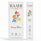 RAAHI Fancy Flora Incense Sticks with Holder | Hand Crafted | Charcoal Free | 120 Sticks