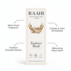 RAAHI Kastoori Incense Sticks with Holder | Hand Crafted | Charcoal Free | 120 Sticks