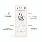 RAAHI Lavender Incense Sticks with Holder | Hand Crafted | Charcoal Free | 120 Sticks