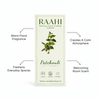 RAAHI Patchouli Incense Sticks with Holder | Hand Crafted | Charcoal Free | 120 Sticks