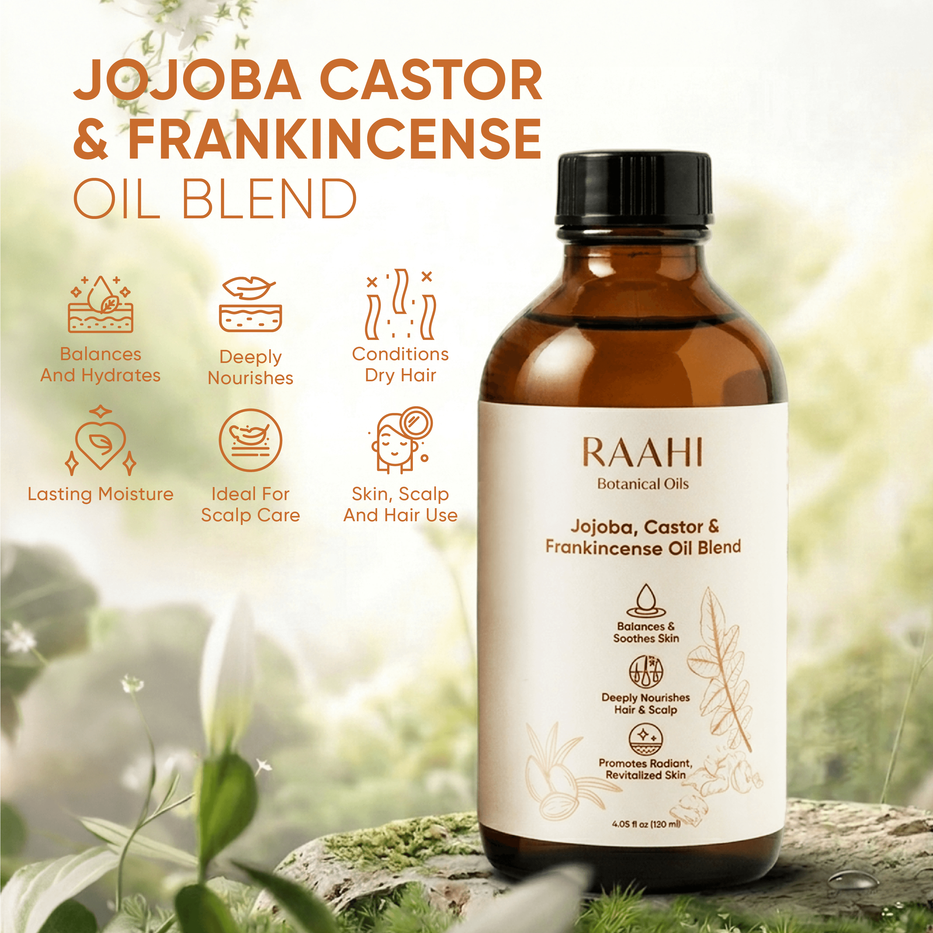 Jojoba, Castor & Frankincense Oil Blend