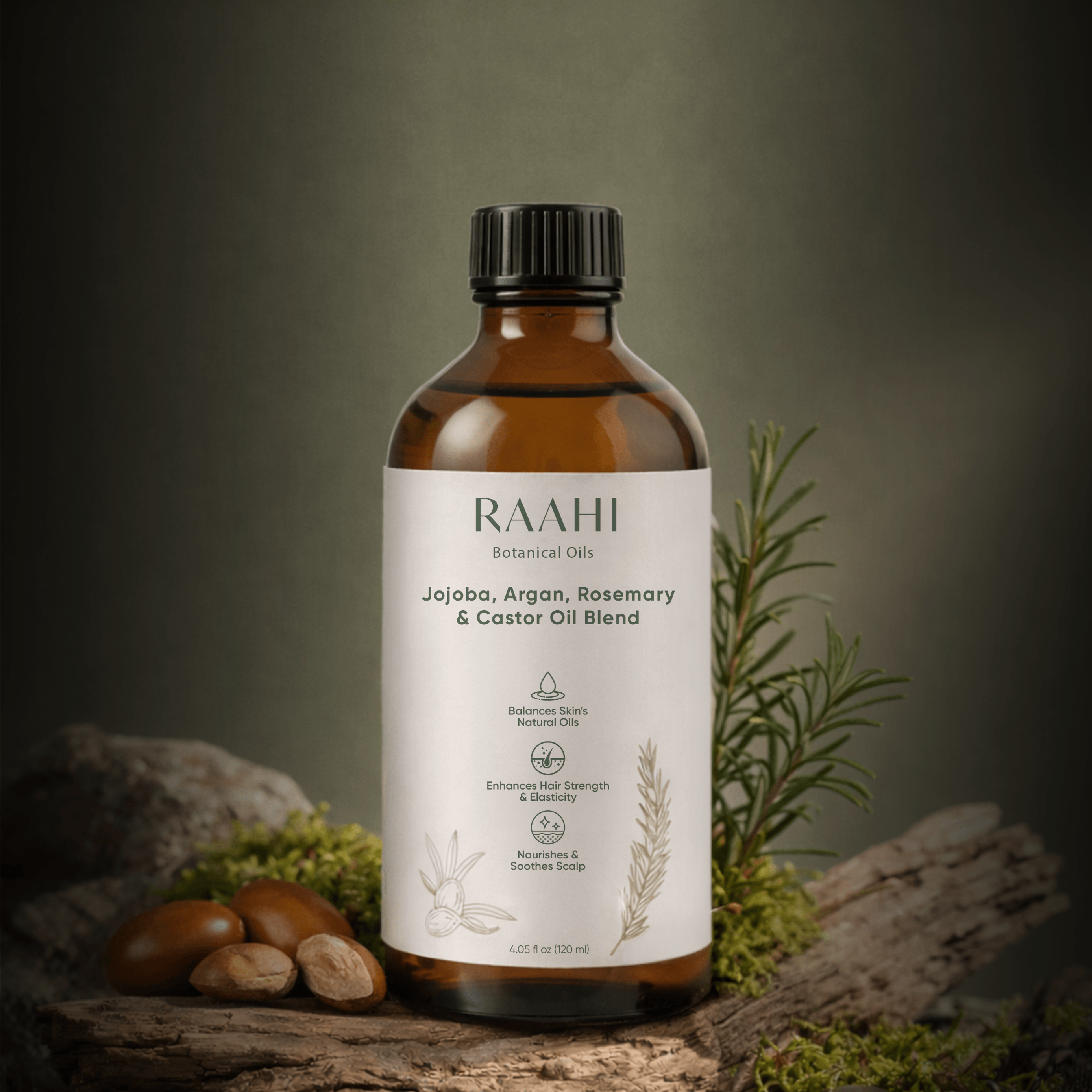 Jojoba, Argan, Rosemary & Castor Oil Blend