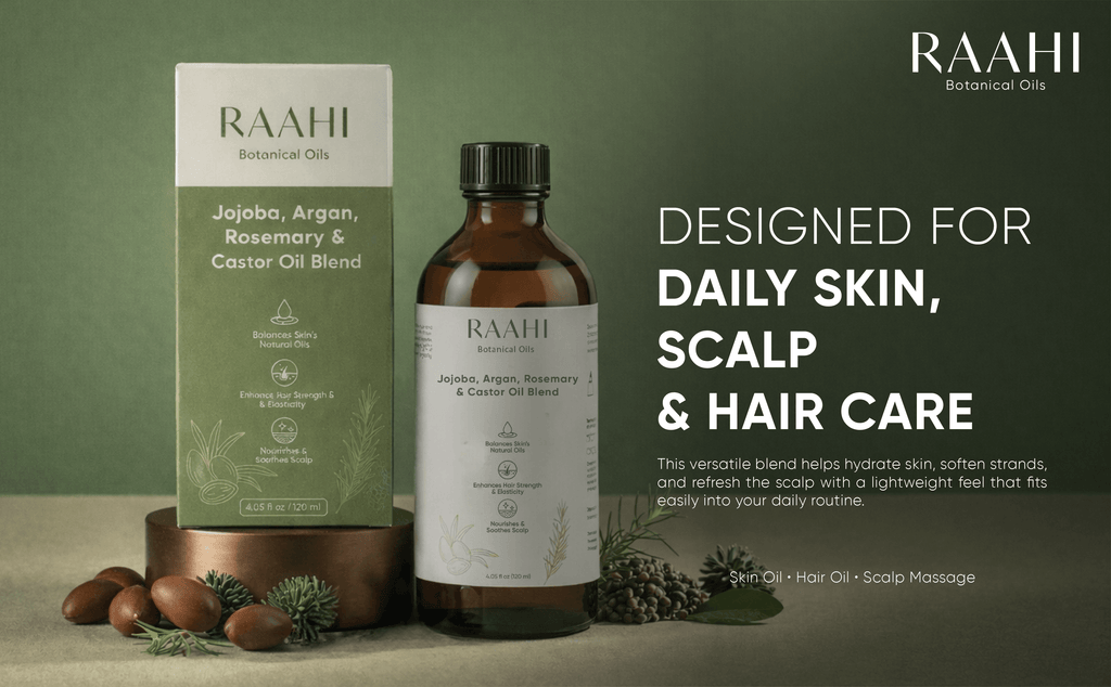 Jojoba, Argan, Rosemary & Castor Oil Blend