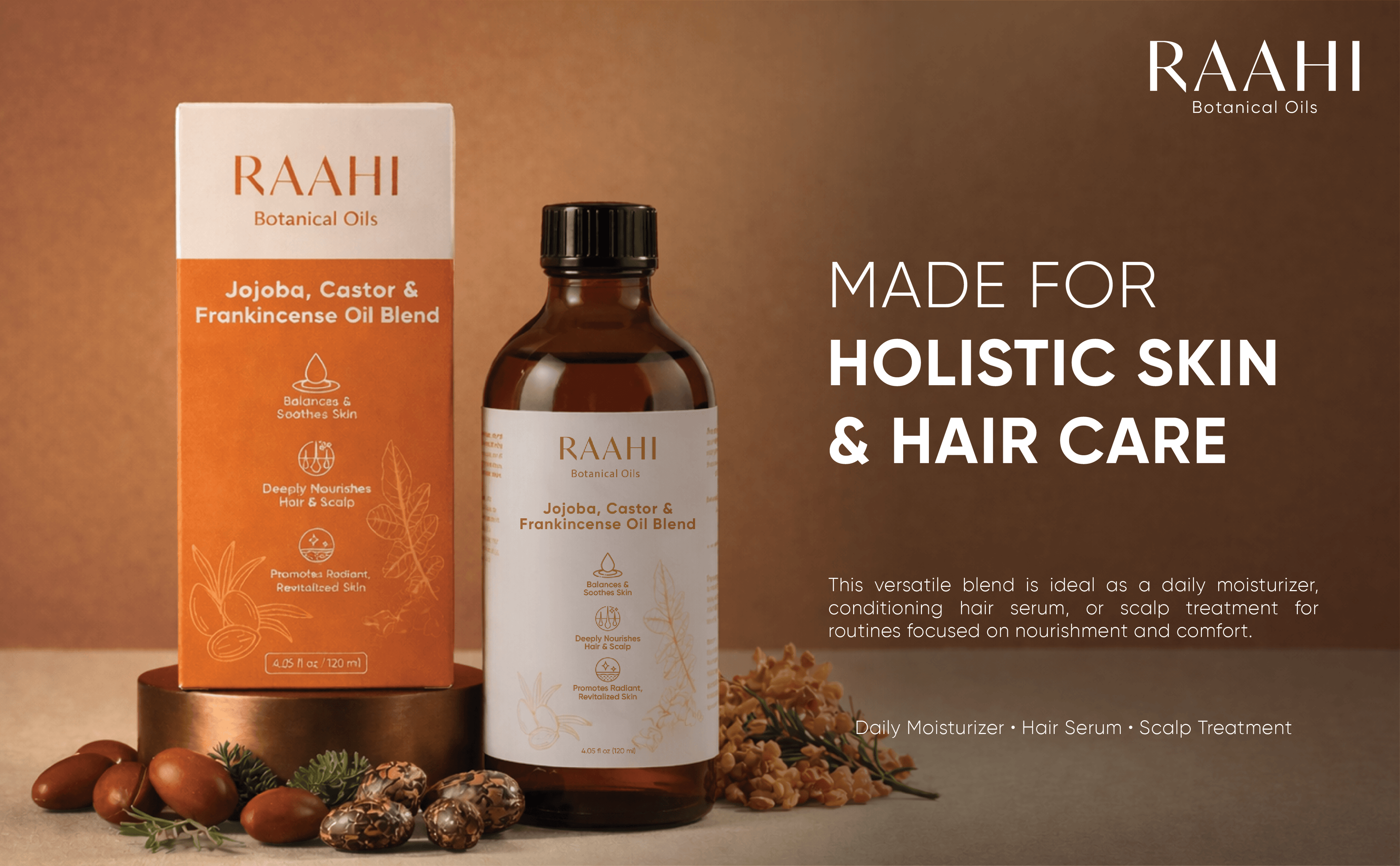 Jojoba, Castor & Frankincense Oil Blend