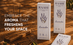RAAHI Lavender Incense Sticks with Holder | Hand Crafted | Charcoal Free | 120 Sticks