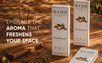RAAHI Sandalwood Incense Sticks with Holder | Hand Crafted | Charcoal Free | 120 Sticks