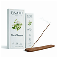 RAAHI Nag Champa Incense Sticks with Holder | Hand Crafted | Charcoal Free | 120 Sticks